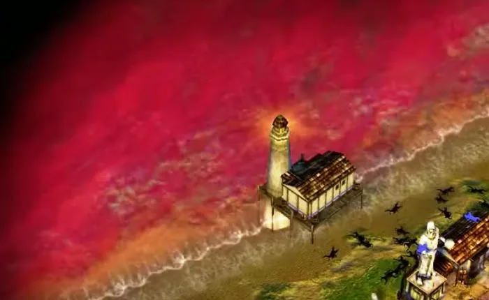 Truco para el agua roja en Age of Mythology (red tide)