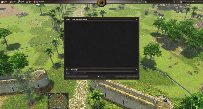 0 A.D. chat console for cheats and commands