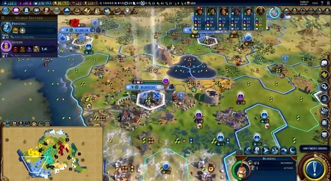 Ejemplo de juego 4X, Civilization VI