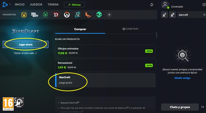 Cómo jugar y descargar gratis Starcraft